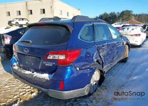 2016 Subaru Outback 2.5I Premium из США, поврежденный, VIN 4S4BSADC4G3299302